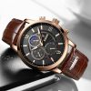 LIGE Men's Watches Top Brand Luxury Men Wrist Watch Leather Quartz Watch Sports Waterproof Male Clock Relogio Masculino+Box